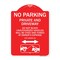 Signmission No Parking Private and Active Driveway Do Not Block Unauthorized Vehicles Will Be Cit, RW-1824-23801 A-DES-RW-1824-23801 - alternate 1